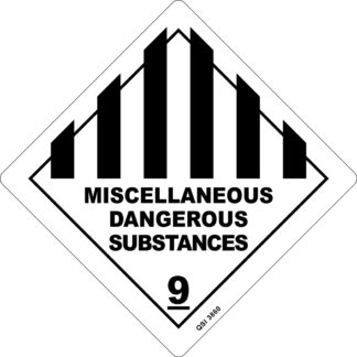 Miscellaneous Dangerous Substances 250mm x 250mm