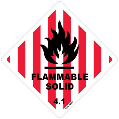 Flammable Solid 4.1 250mm x 250mm