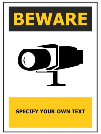 BEWARE Custom – add your own message!