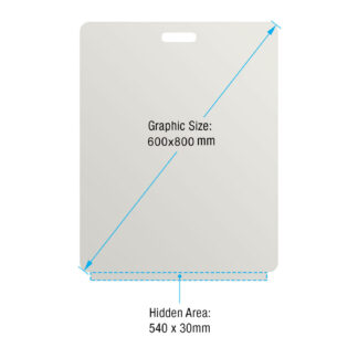 FOOTPATH SIGN BLADE ONLY PRINTED DOUBLE SIDED 600×800