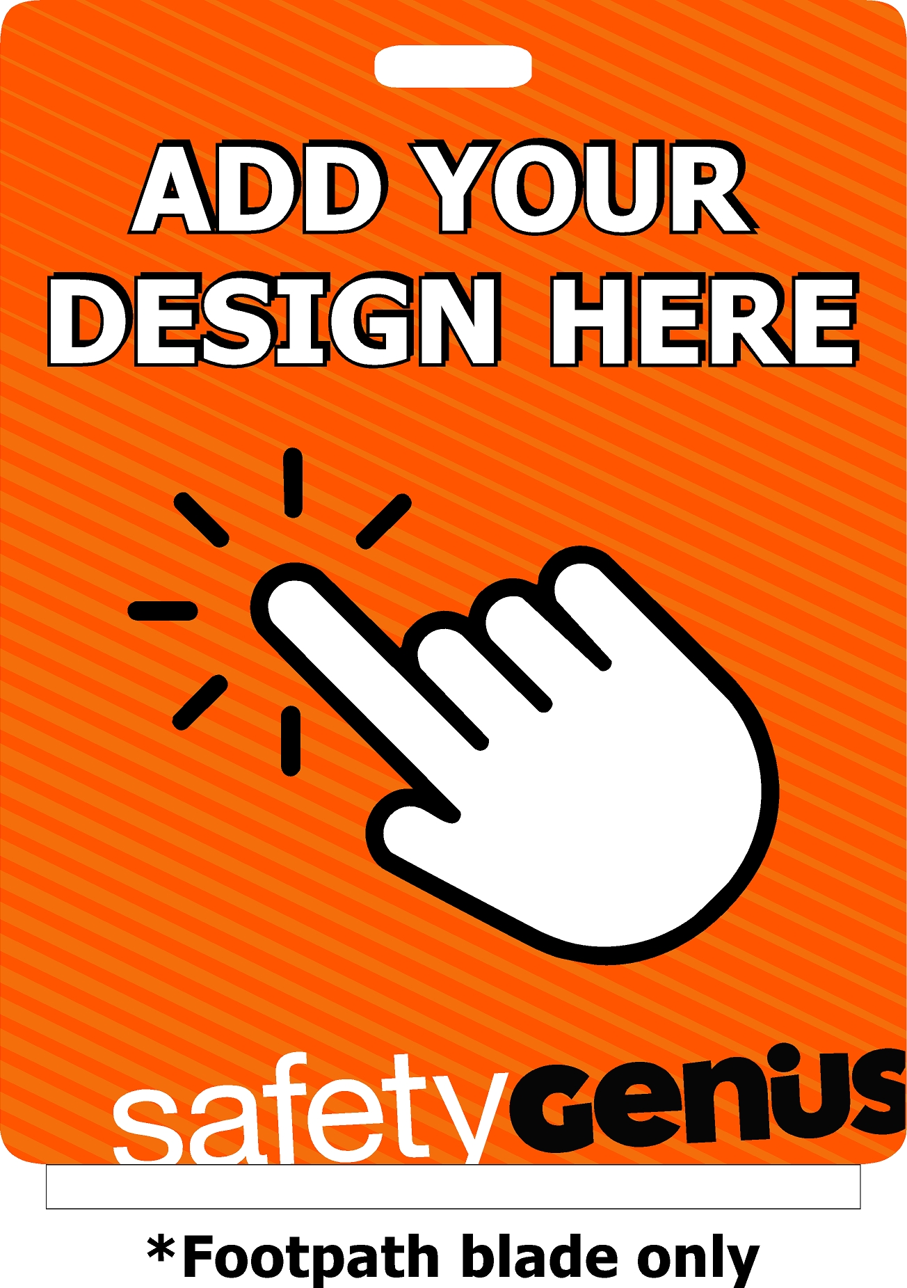 FOOTPATH SIGN BLADE ONLY PRINTED DOUBLE SIDED 600×800 - Image 2